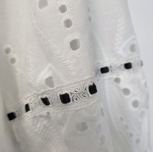 Anthropologie Floral Surplice Neck Blouse Ruffles Size Medium Yellow Red Cropped - Picture 11 of 16